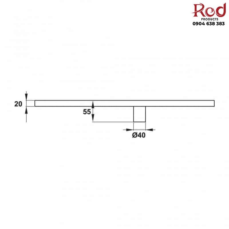 Thoát sàn inox 600 hiện đại Hafele 485.61.235 6