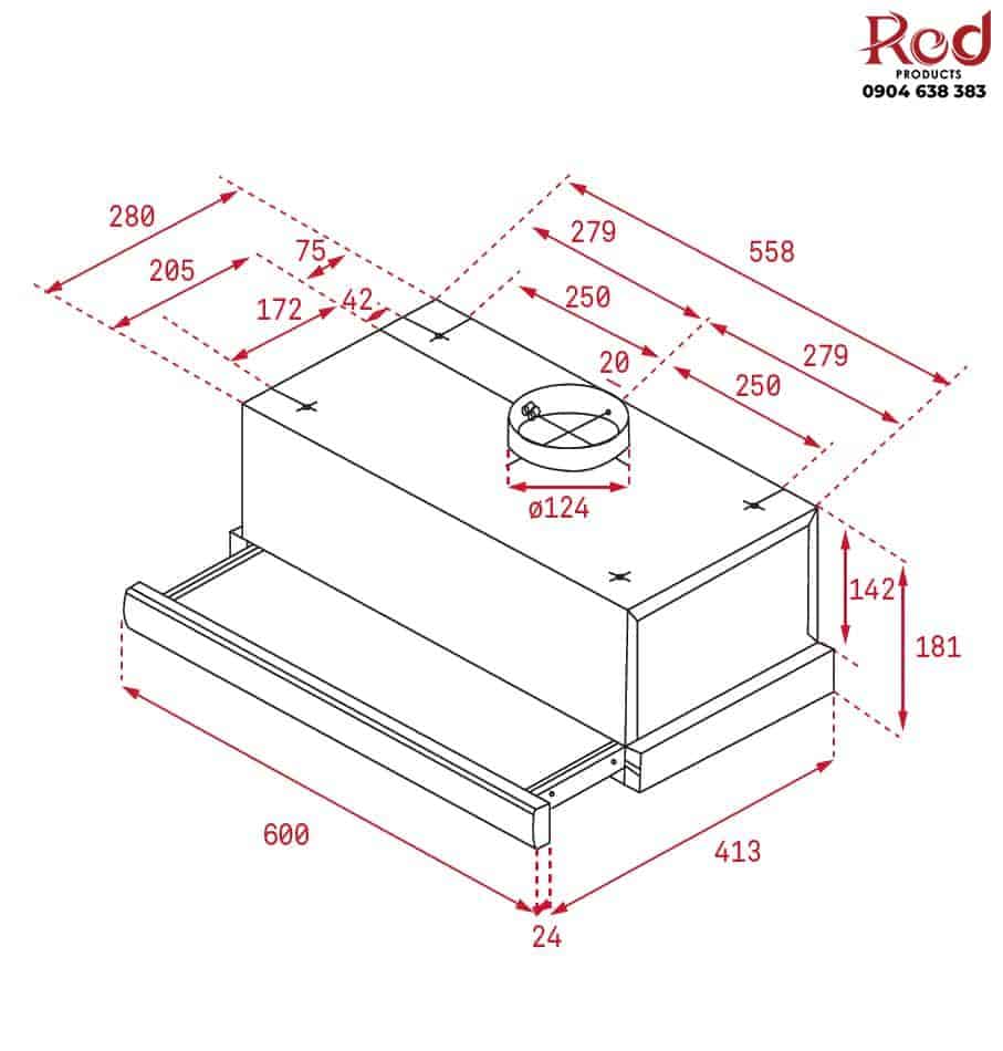 Máy hút mùi âm tủ kéo rút Teka TL 6420 3