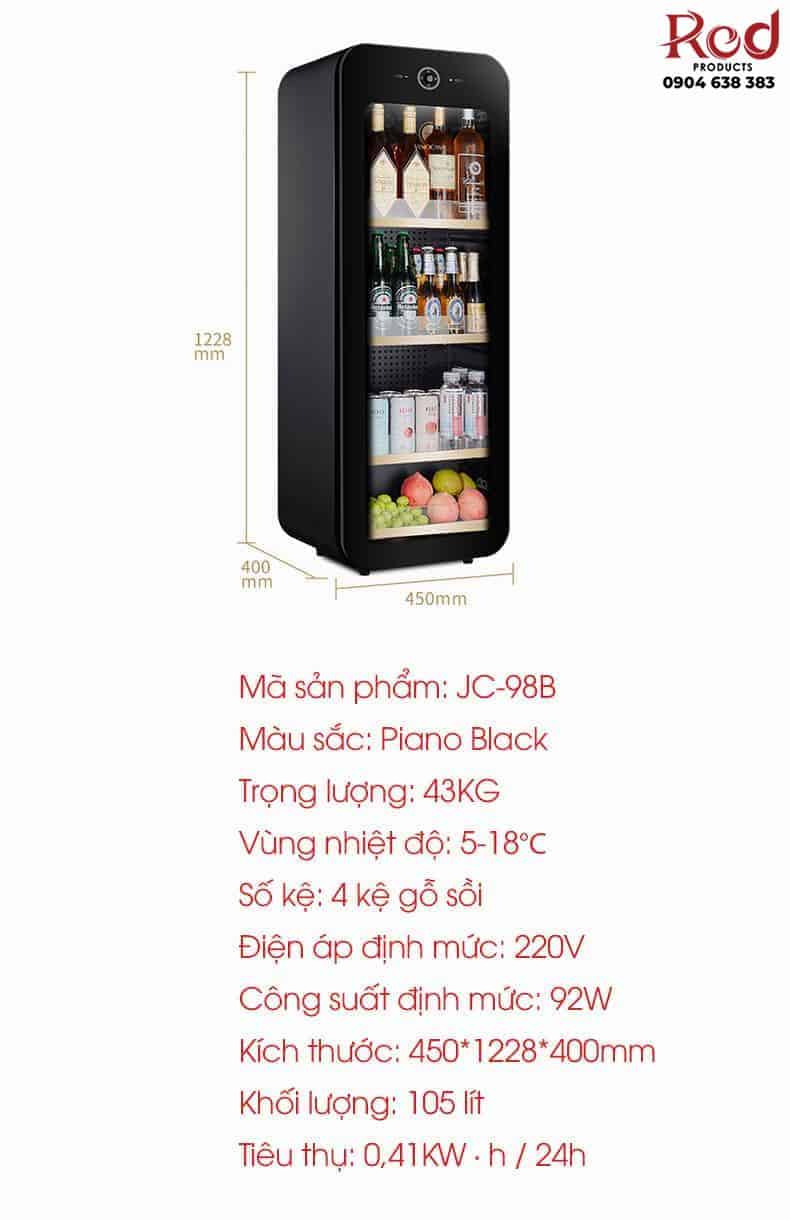 Tủ bảo quản rượu mini Vinocave JC-98B 20