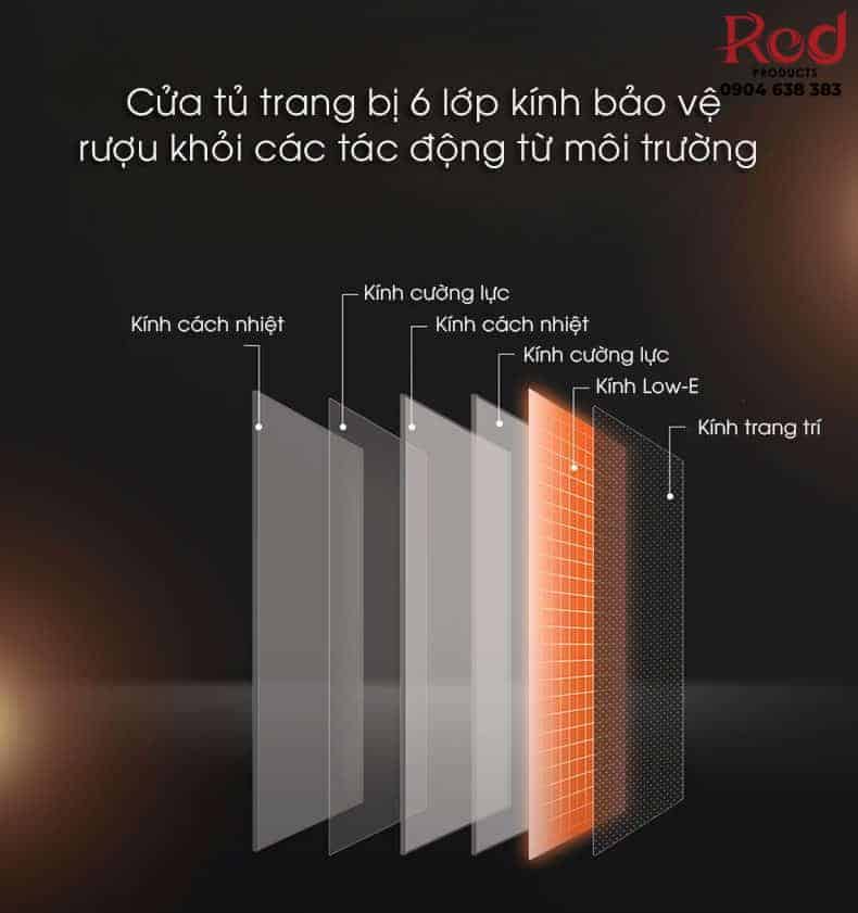 Tủ bảo quản rượu vang 80 chai Vinocave CWC-108J 14