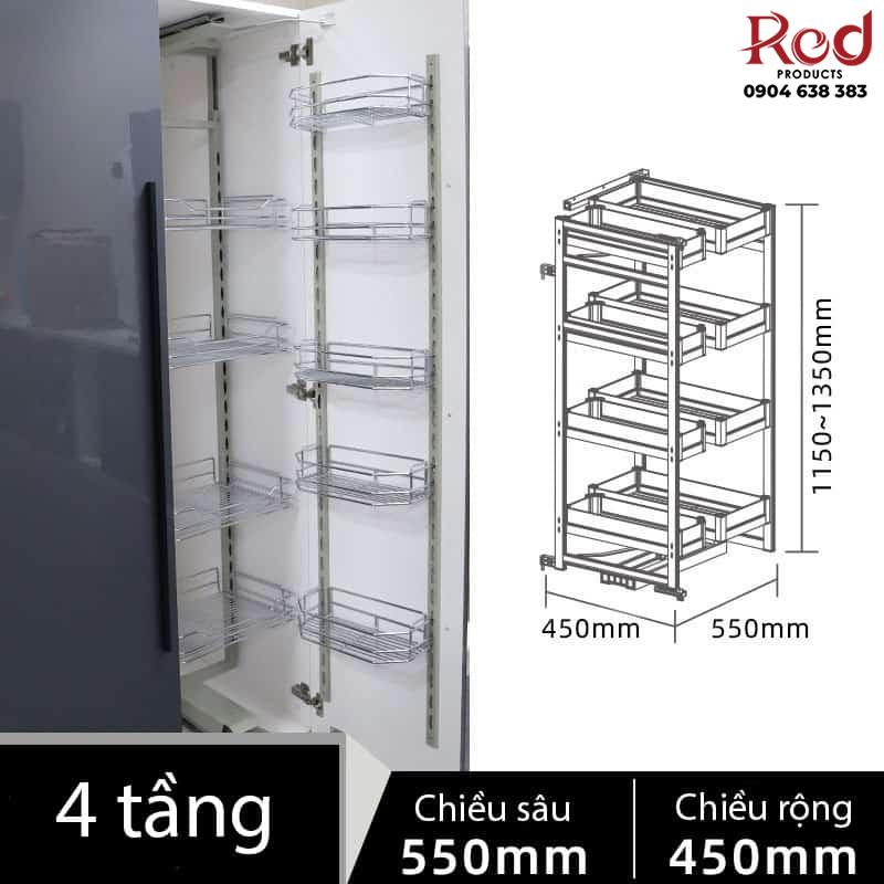 Tủ đồ khô 4-6 tầng khay thép cánh mở CG118A 8