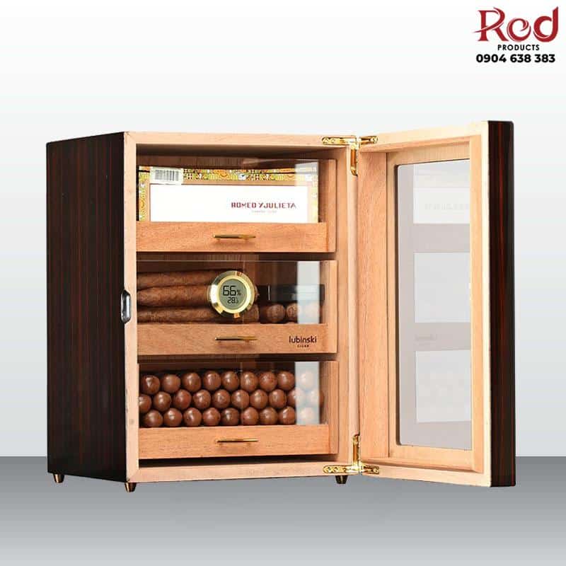 Tủ cigar Lubinski gỗ tuyết tùng 100 điếu HC137 5