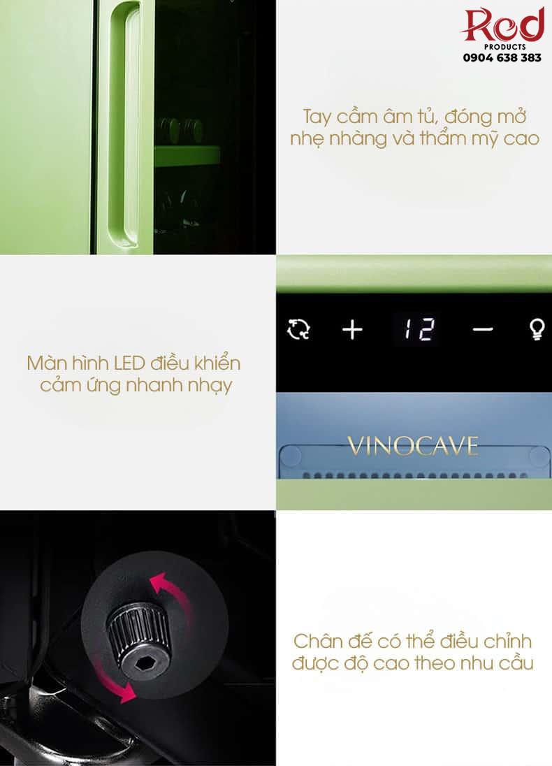 Tủ rượu vang mini 18 lít Vinocave BC-18A 15