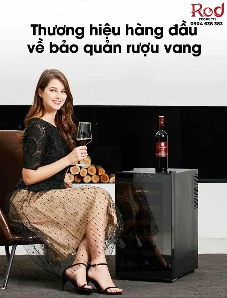 Tủ rượu vang mini Vinocave 18 chai SC-18AJP 17