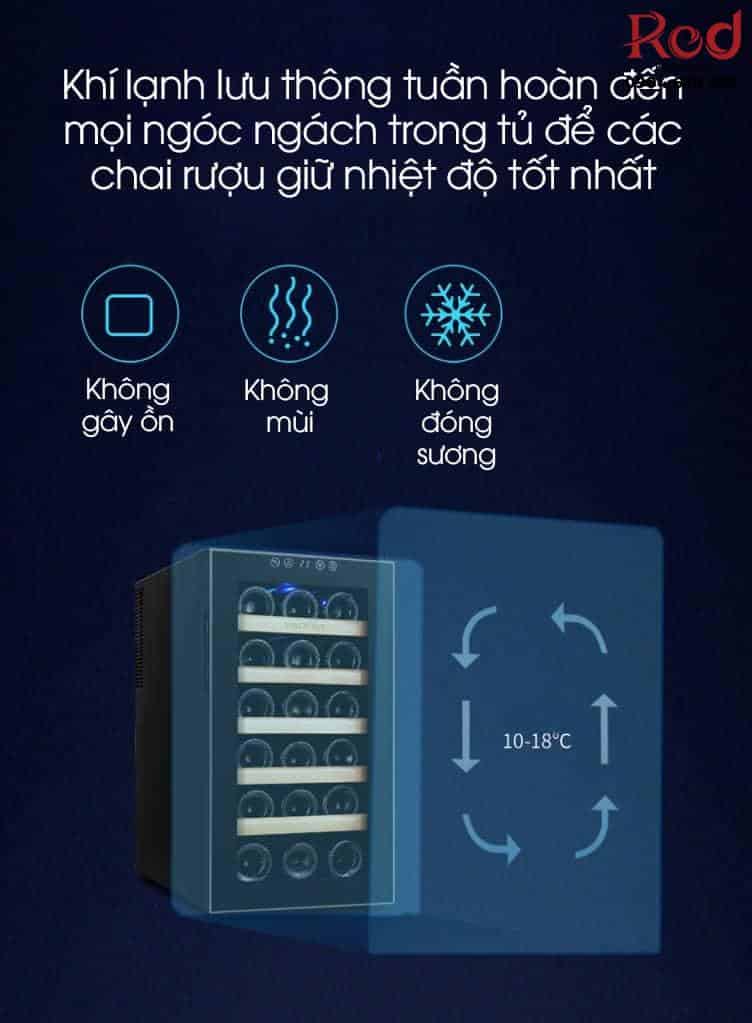 Tủ rượu vang mini Vinocave 18 chai SC-18AJP 16