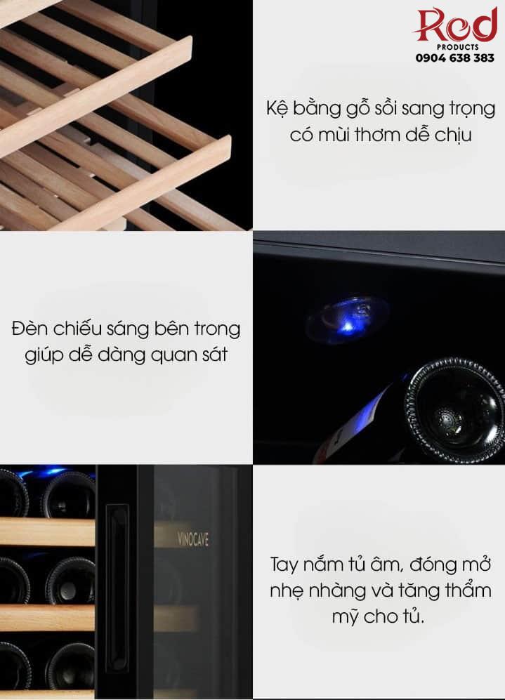 Tủ rượu vang mini Vinocave 18 chai SC-18AJP 12