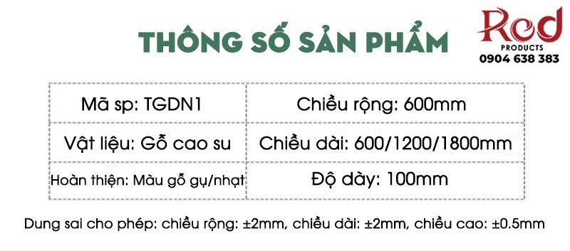 Vách gỗ cao su tán âm hiện đại đa năng TGDN1 10