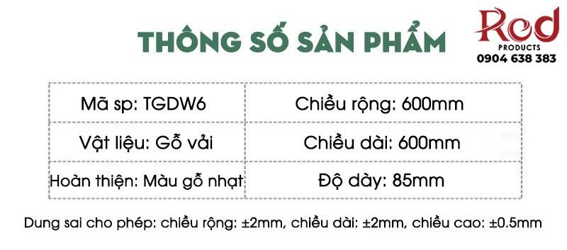 Vách gỗ tán âm trang trí dạng ma trận sáng tạo TGDW6 12