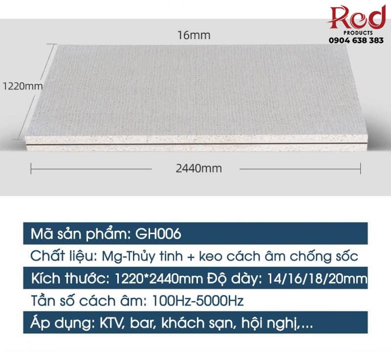 Vách tiêu âm 2 lớp giảm ồn chống cháy hiệu quả GH006 18