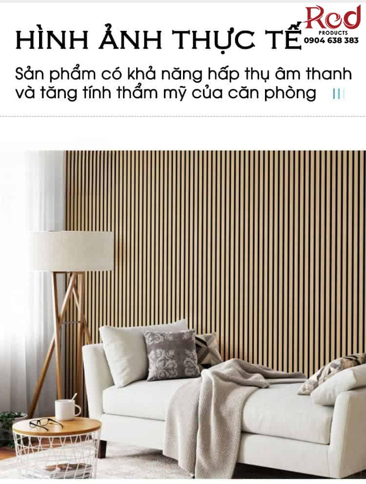 Vách tiêu âm trang trí polyester và gỗ MDF SR1611 13