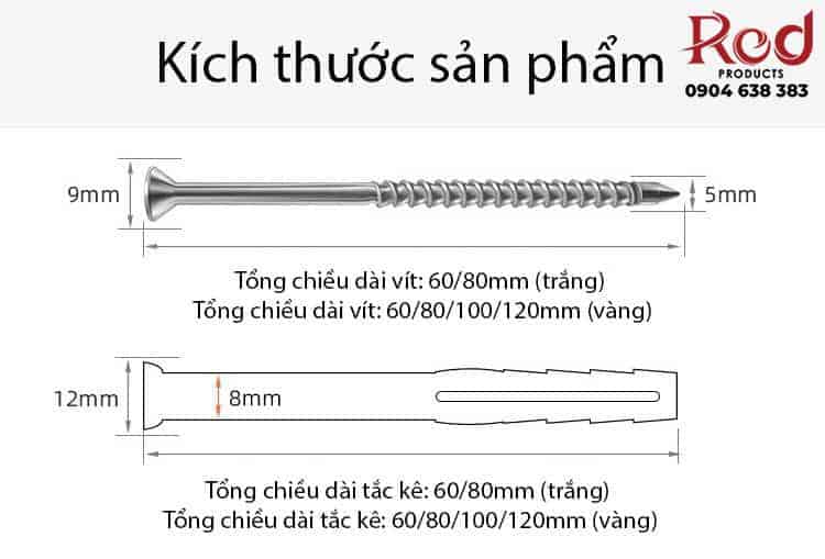 Tắc kê nhựa dài màu trắng và vàng BTC-9014 9