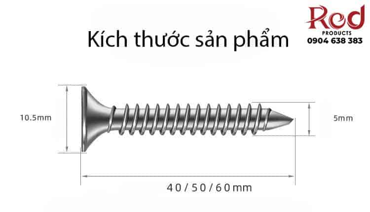 Vít M5 nhọn thân xoắn bằng thép BTC8752 8