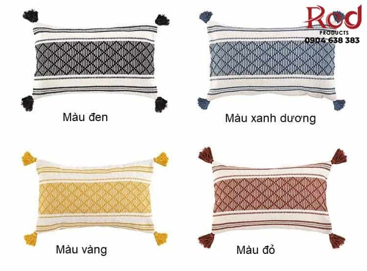 Vỏ gối tựa lưng họa tiết chần bông đa màu PCH2239 11