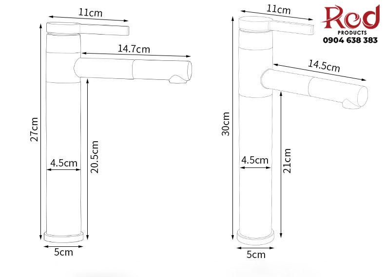 Vòi lavabo inox dây rút hiện đại DS684 10