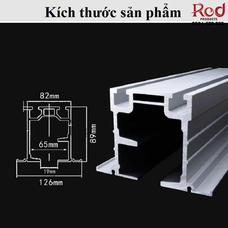 Bộ ray trượt cửa xếp tải trọng 400kg WXDL-004