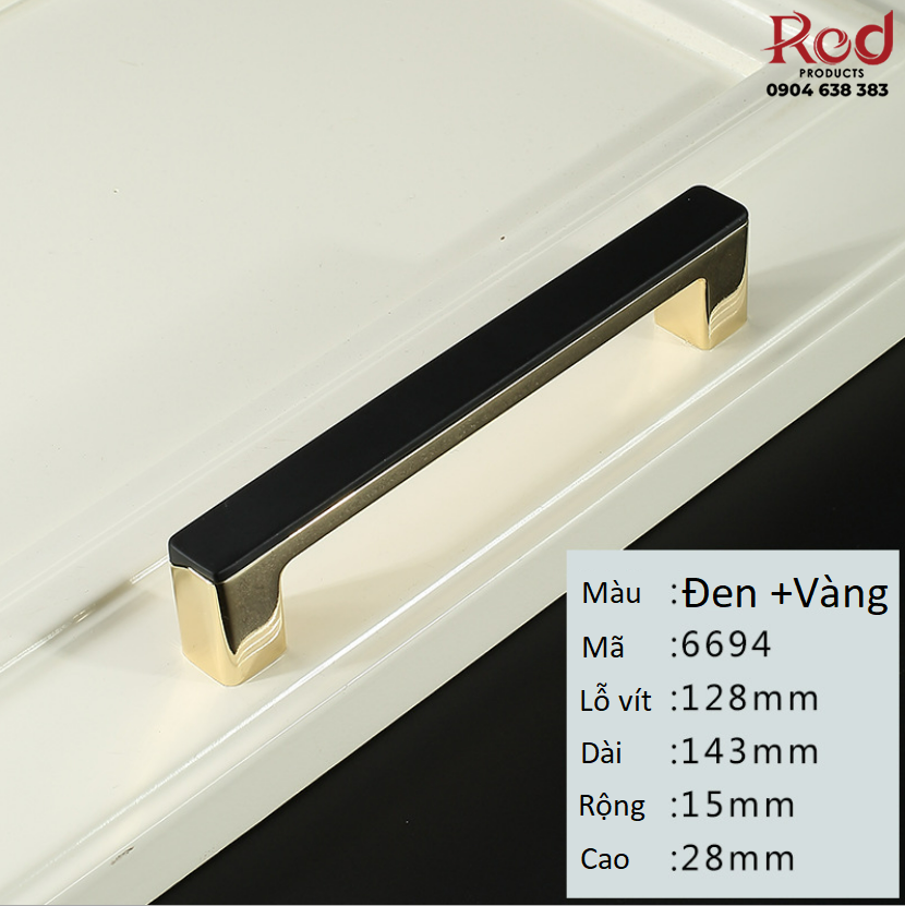 Tay nắm tủ hiện đại nordic hai màu vàng đen WXH9964B 5