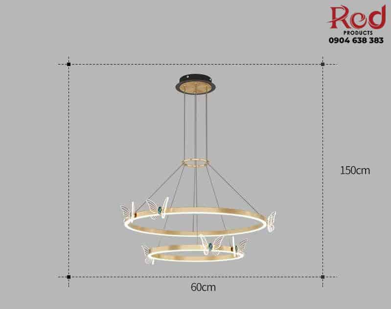 Đèn thả trần vòng tròn bươm bướm XL2749 15