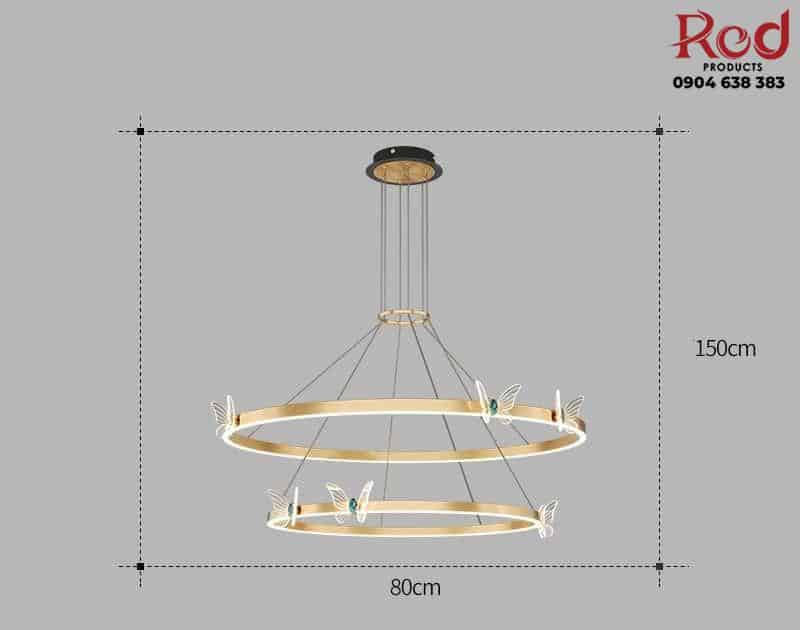 Đèn thả trần vòng tròn bươm bướm XL2749 13