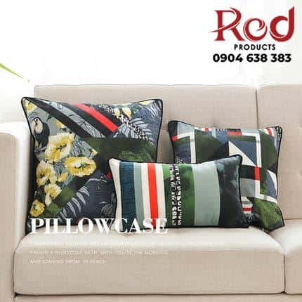 Gối tựa lưng sofa cotton hoa văn hiện đại YY2004