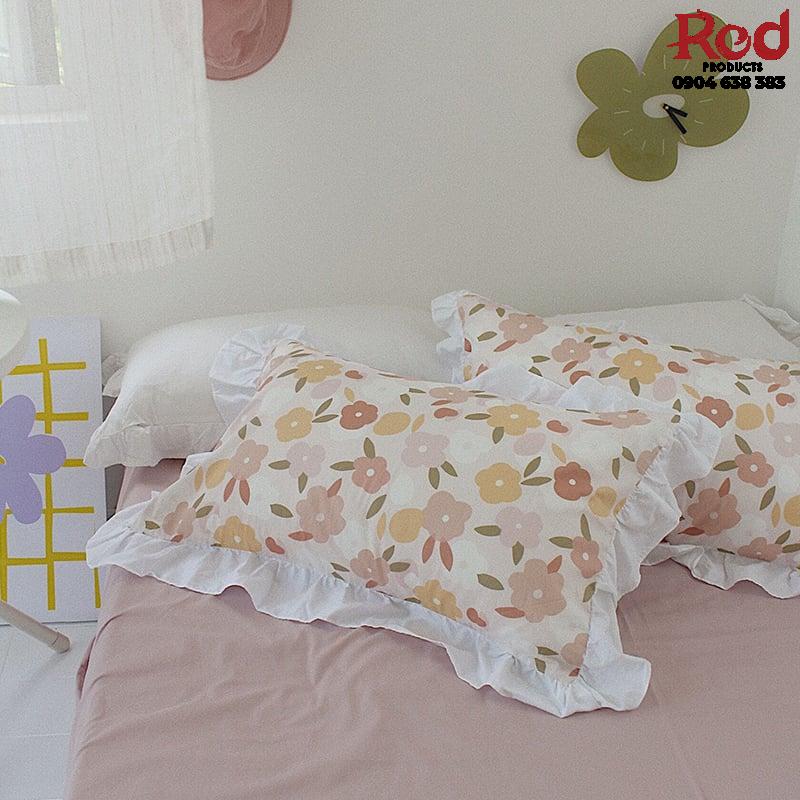 Bộ chăn ga gối cotton hoa xuân nhẹ nhàng MM6724A 9