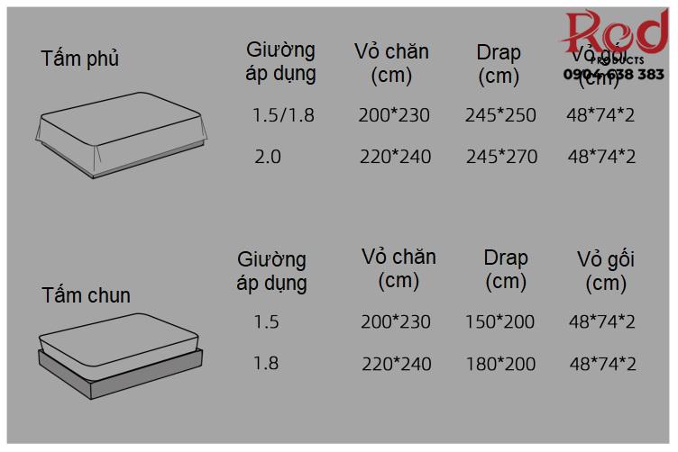 Bộ chăn ga gối hoa hồng đỏ lãng mạn JJ0608 11