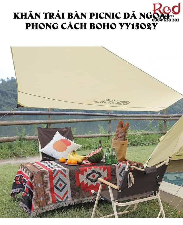 Khăn trải bàn picnic dã ngoại phong cách Boho YY1502Y 8