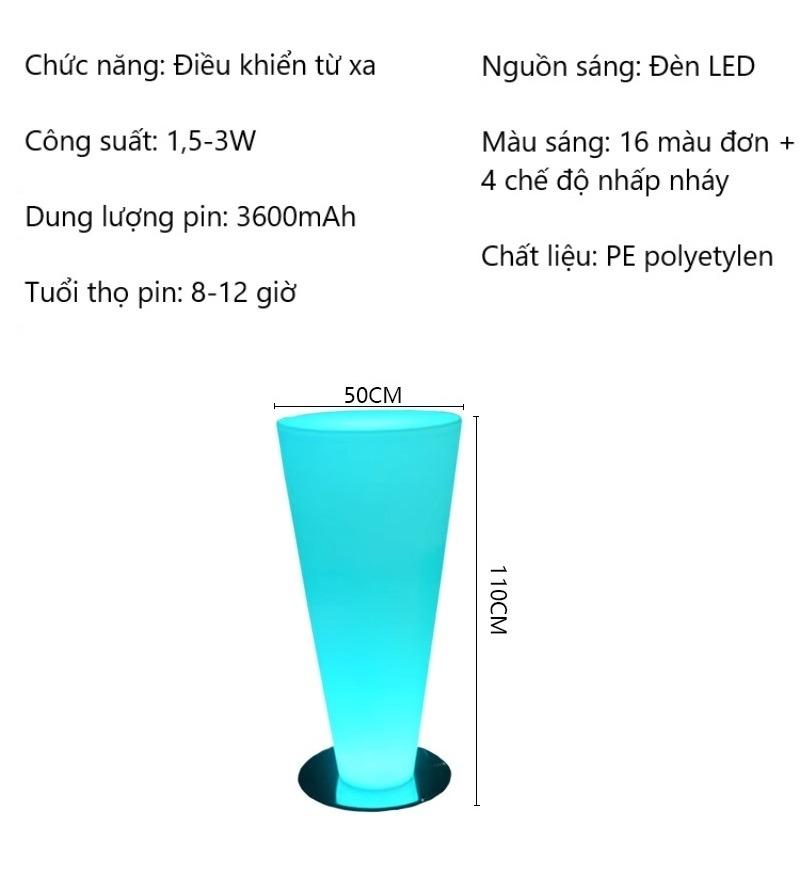 Bàn cocktail quầy bar phát sáng ngoài trời BF5011 17