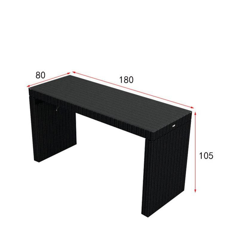 Bàn ghế bar giả mây ban công ngoài trời BYT001 9 Bàn ghế bar giả mây ban công ngoài trời BYT001 12