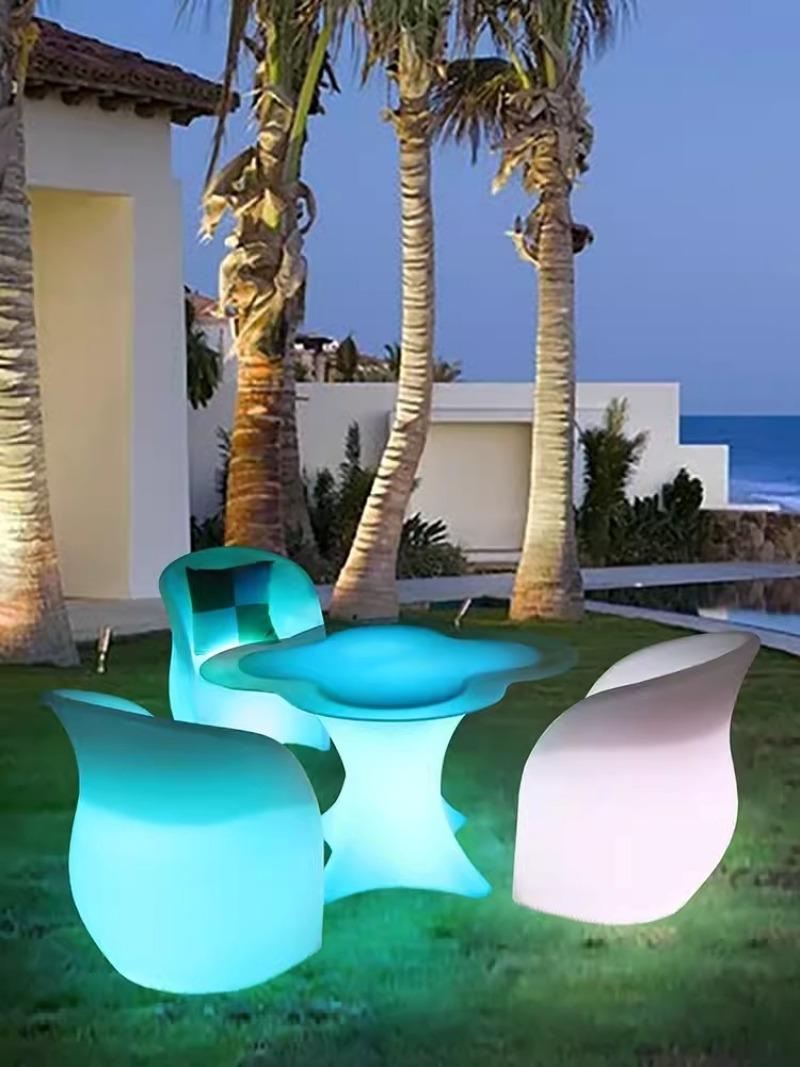 Bộ bàn ghế bar đèn led hoa Tulip hiện đại XC1466 8 Bộ bàn ghế bar đèn led hoa Tulip hiện đại XC1466 11