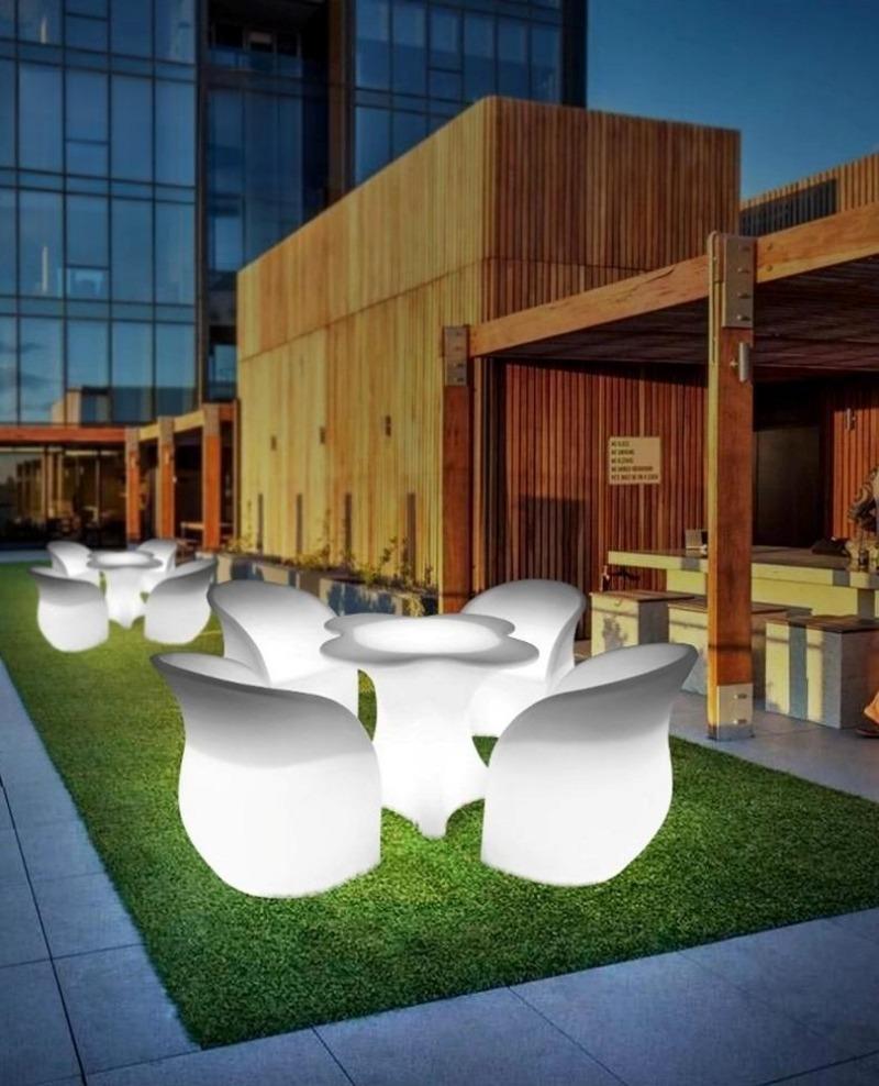 Bộ bàn ghế bar đèn led hoa Tulip hiện đại XC1466 10 Bộ bàn ghế bar đèn led hoa Tulip hiện đại XC1466 13