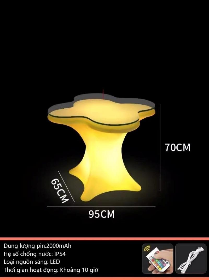 Bộ bàn ghế bar đèn led hoa Tulip hiện đại XC1466 13 Bộ bàn ghế bar đèn led hoa Tulip hiện đại XC1466 16