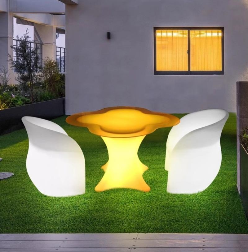 Bộ bàn ghế bar đèn led hoa Tulip hiện đại XC1466 5 Bộ bàn ghế bar đèn led hoa Tulip hiện đại XC1466 8