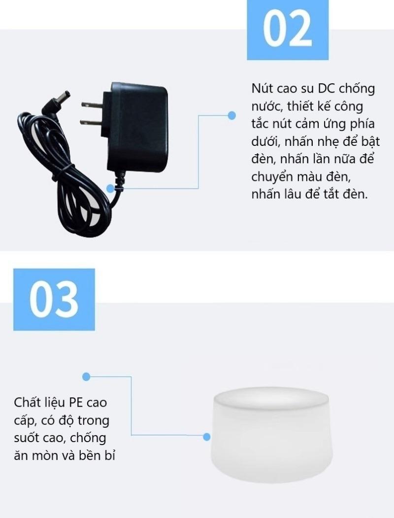 Bộ bàn ghế bar tròn phát sáng độc đáo BF1701 18