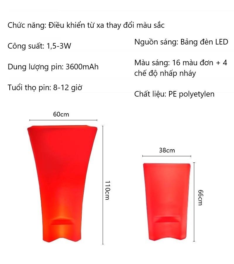 Bộ bàn ghế đèn led quầy bar ngoài trời LB6011 12