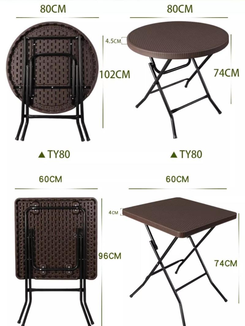 Bộ bàn ghế giả mây đan thư giãn ngoài trời TX1838 12