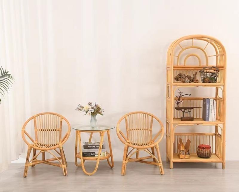 Bộ bàn ghế mây uống trà thư giãn NH0302 10 Bộ bàn ghế mây uống trà thư giãn NH0302 13