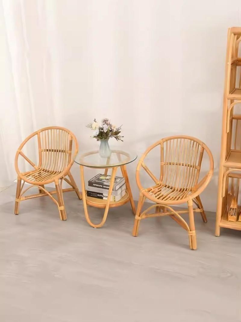 Bộ bàn ghế mây uống trà thư giãn NH0302 2 Bộ bàn ghế mây uống trà thư giãn NH0302 5