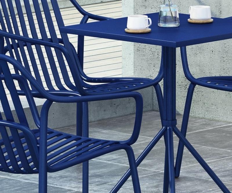 Bộ bàn ghế sân vườn quán trà sữa tối giản CQ0336 11