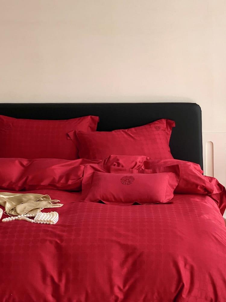 Bộ chăn ga cotton tình yêu vĩnh cửu JJ7156 7