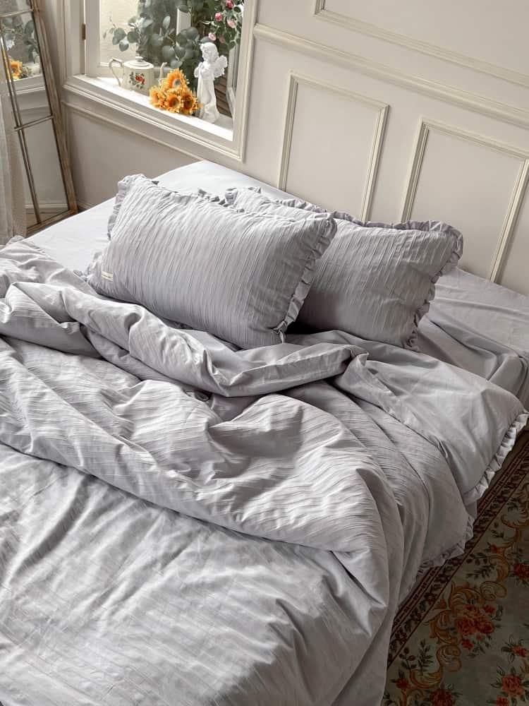 Bộ chăn ga gối Cotton gợn nước độc đáo ZH4012 6