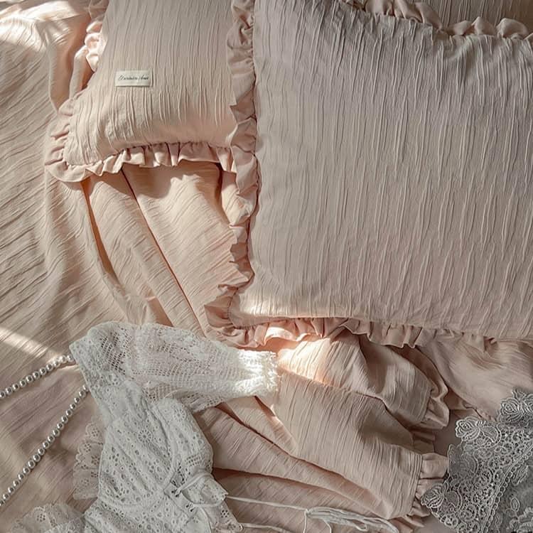 Bộ chăn ga gối Cotton gợn nước độc đáo ZH4012 12