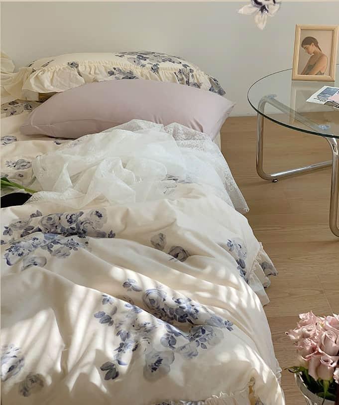 Bộ chăn ga gối cotton phong cách mùa thu MM0525 2 Bộ chăn ga gối cotton phong cách mùa thu MM0525 5