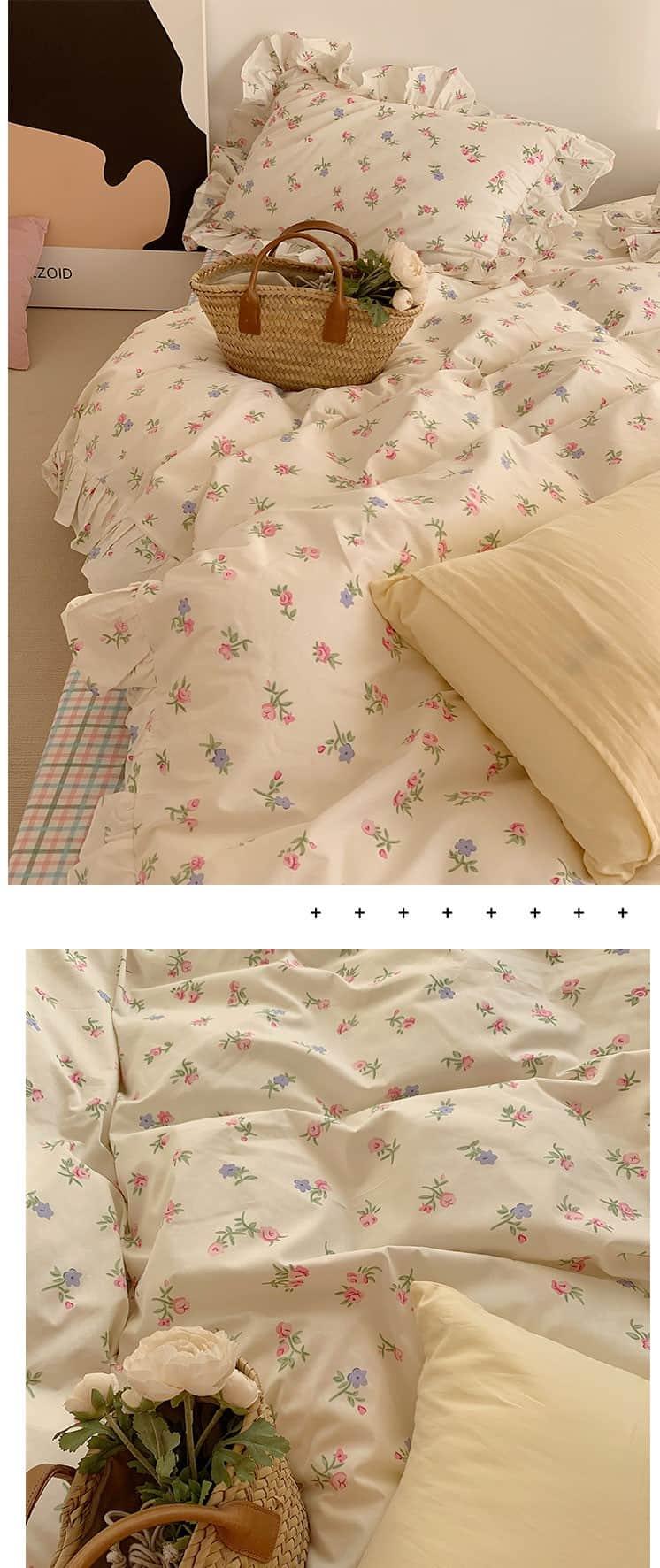 Bộ chăn ga gối hoa nhí phong cách Hàn Quốc MM5720 8