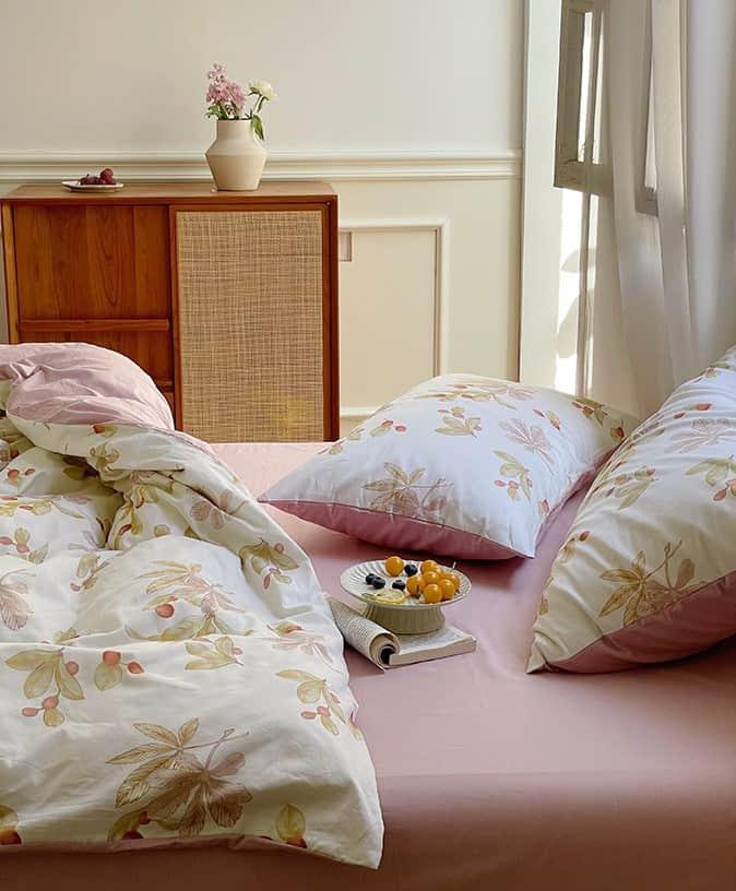 Bộ chăn ga gối họa tiết bông hoa nhỏ MM6713 2 Bộ chăn ga gối họa tiết bông hoa nhỏ MM6713 5