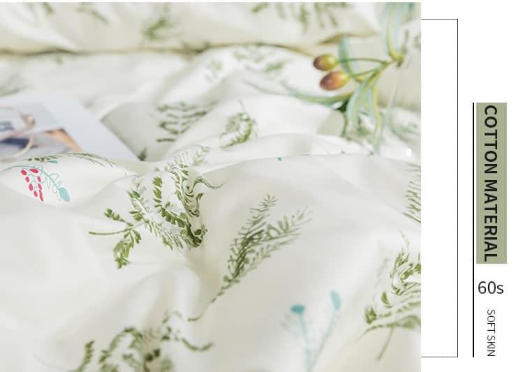 Bộ chăn ga gối họa tiết cây lá hiện đại MM7473A 8