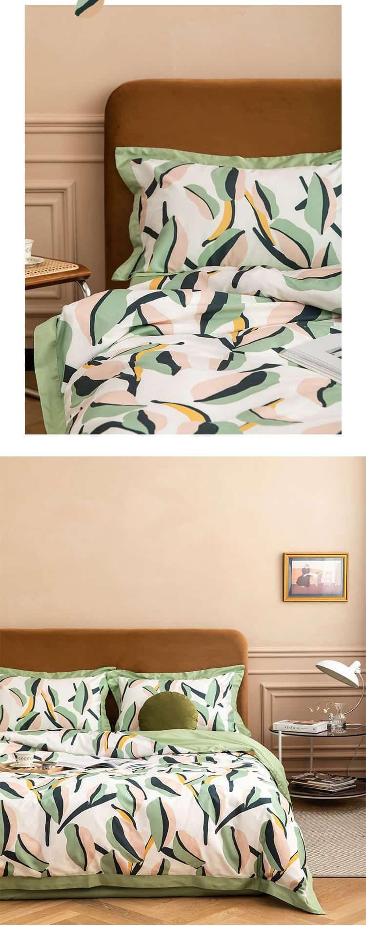 Bộ chăn ga gối họa tiết hiện đại sang trọng MM4486A 9