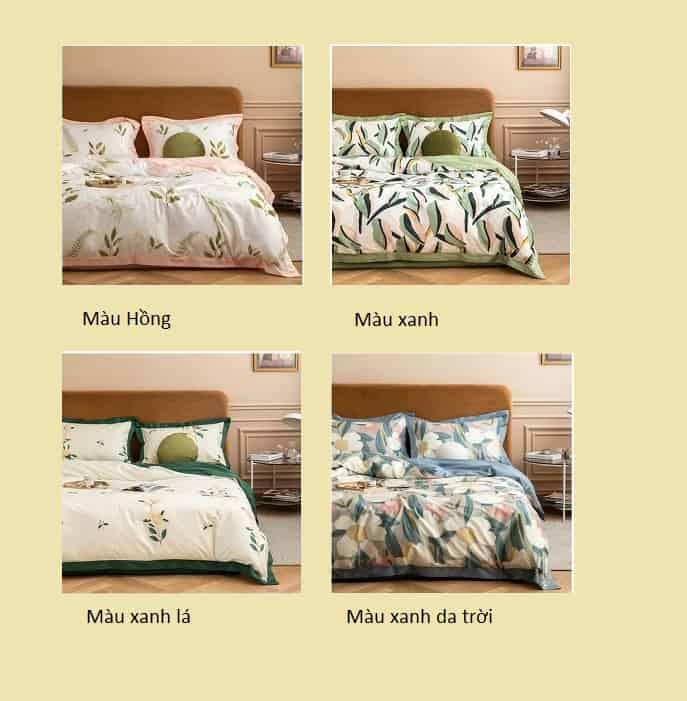 Bộ chăn ga gối họa tiết hiện đại sang trọng MM4486A 10