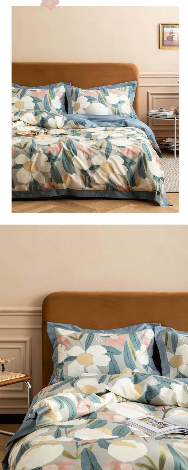 Bộ chăn ga gối họa tiết hiện đại sang trọng MM4486A 7