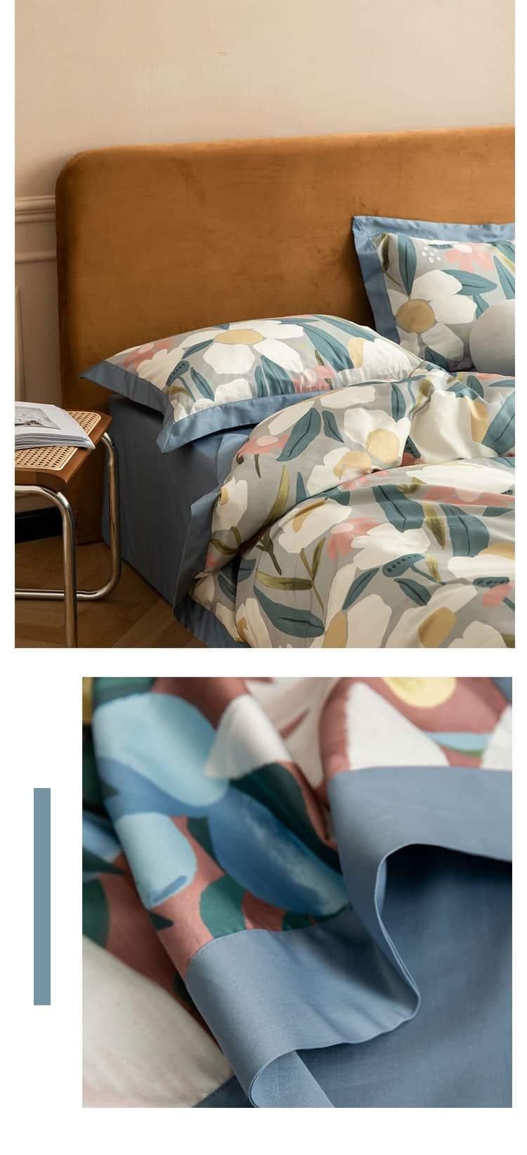 Bộ chăn ga gối họa tiết hiện đại sang trọng MM4486A 8