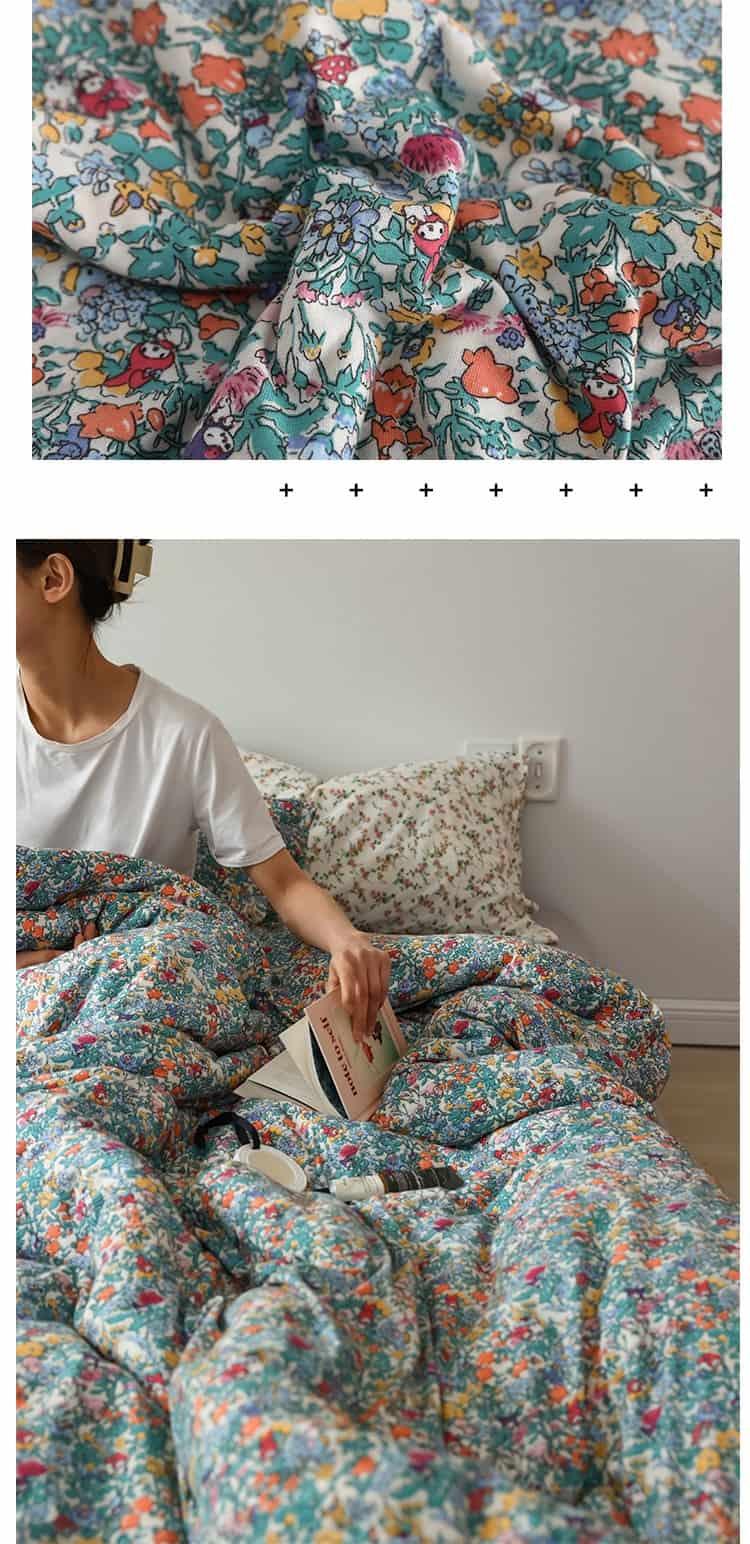 Bộ chăn ga gối họa tiết hoa nhí lãng mạn MM4695 6 Bộ chăn ga gối họa tiết hoa nhí lãng mạn MM4695 9